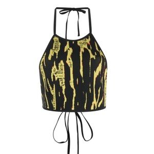 Ambush Jacquard Halter Top, Size Medium